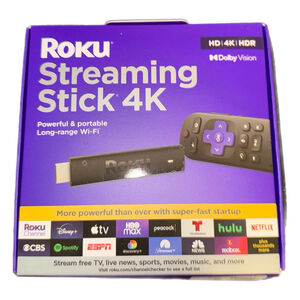 Roku Streaming Stick 4K/HDR/Dolby Vision Streaming Device with Roku Voice Remote